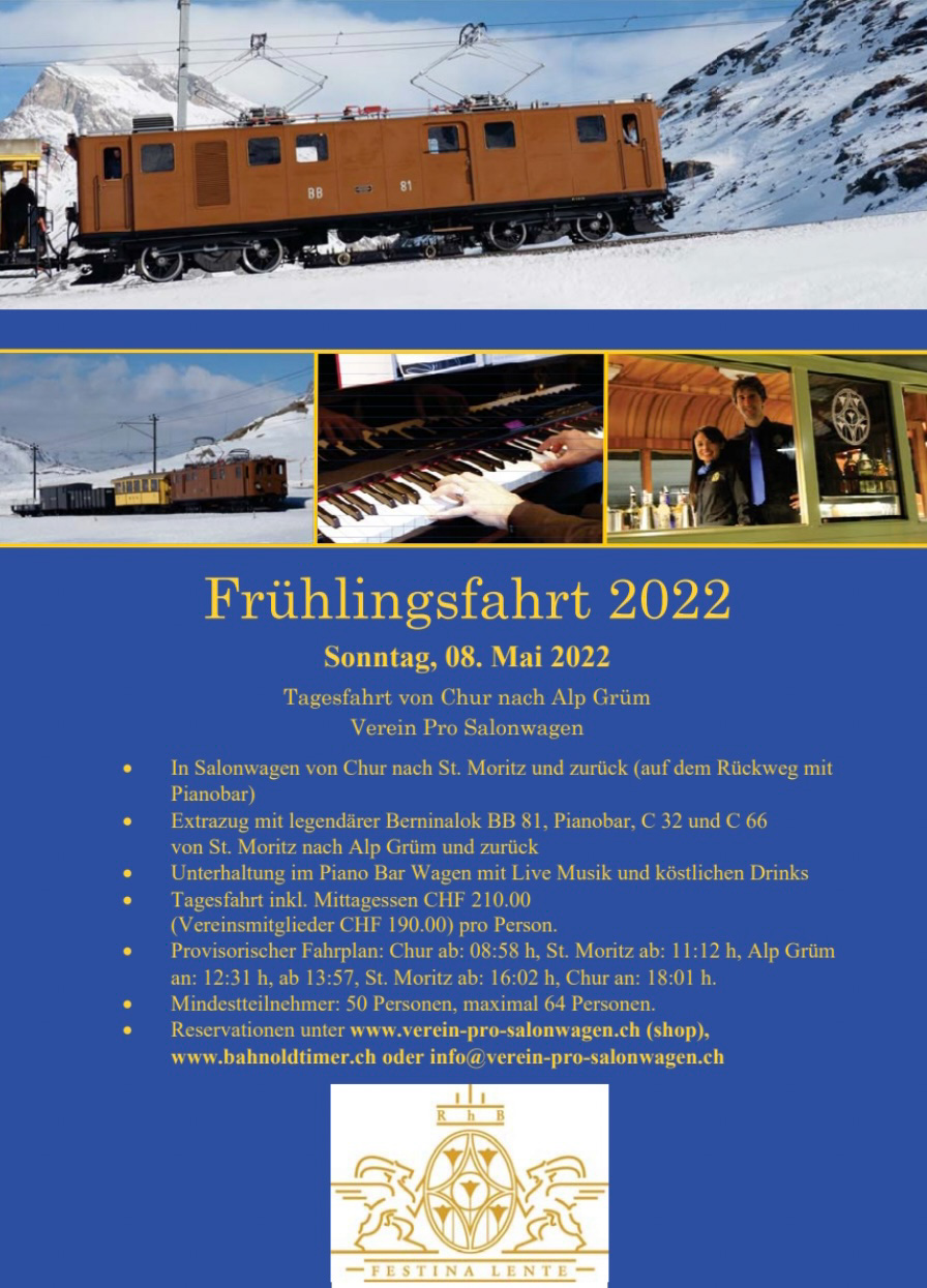Programm Frühlingsfahrt